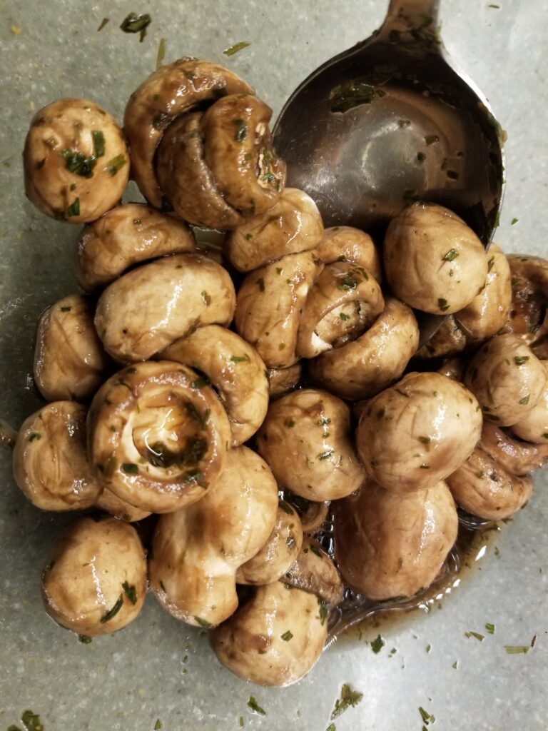 yummy marinated mushrooms