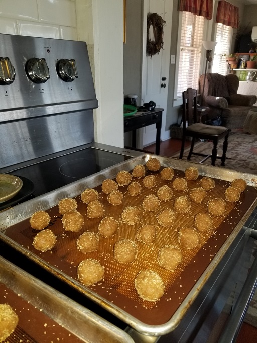 Triple Ginger Cookies, ready to bake