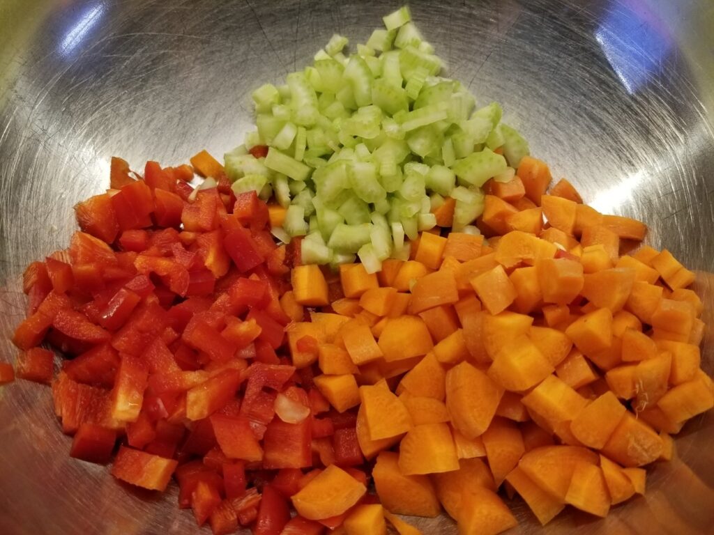 the beginning of Chicken Chili