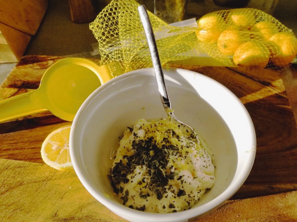 luscious lemon oregano aioli