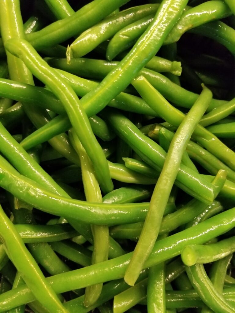 blanched green beans