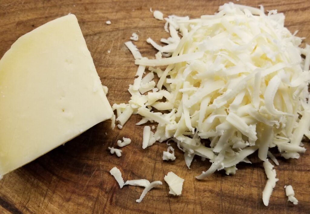 grated Parm for the Asparagus Tart