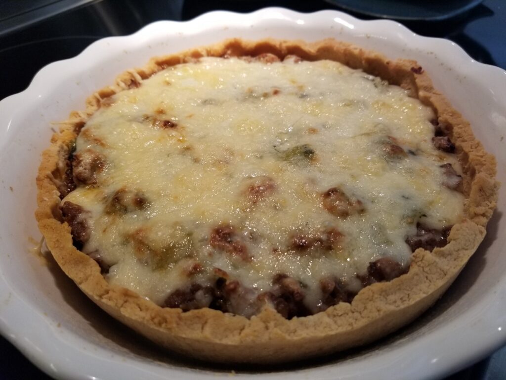 Local Taco Pie right out of the oven