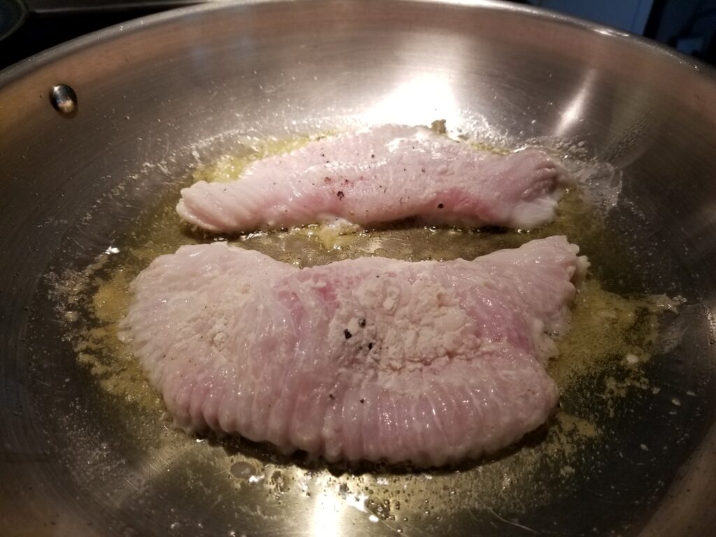 pan-seared skate wing