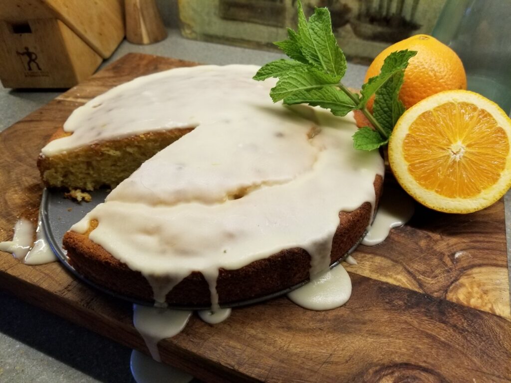 lovely orange cornmeal cake