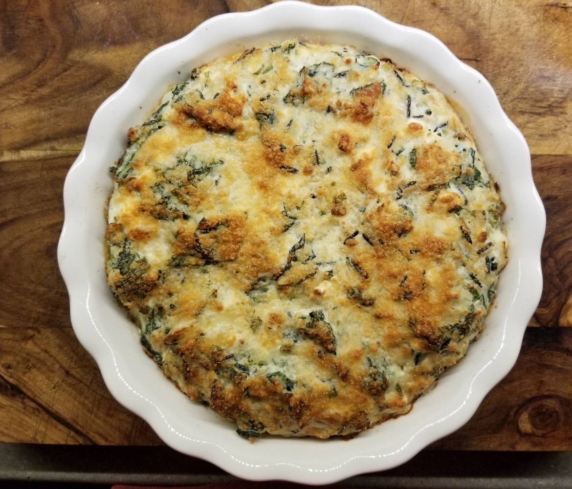 Spinach, Feta, and Rice Pie