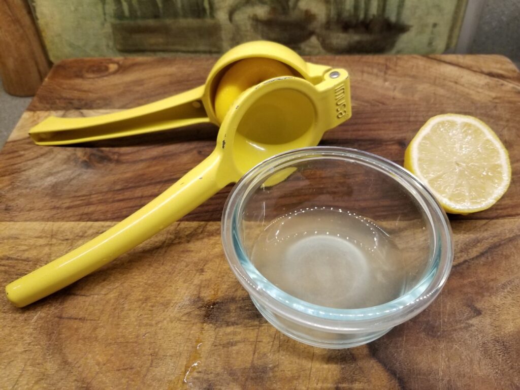 freshly squeezed lemon