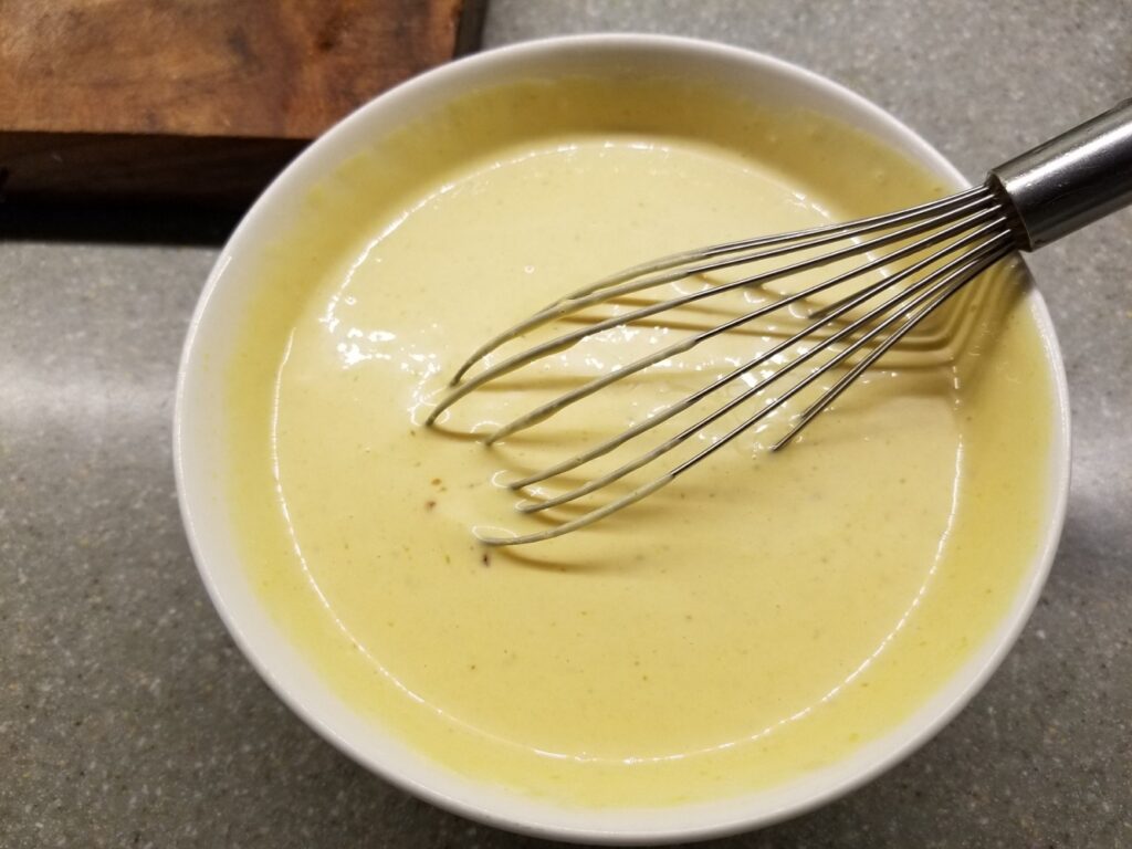 smooth and creamy honey mustard sauce