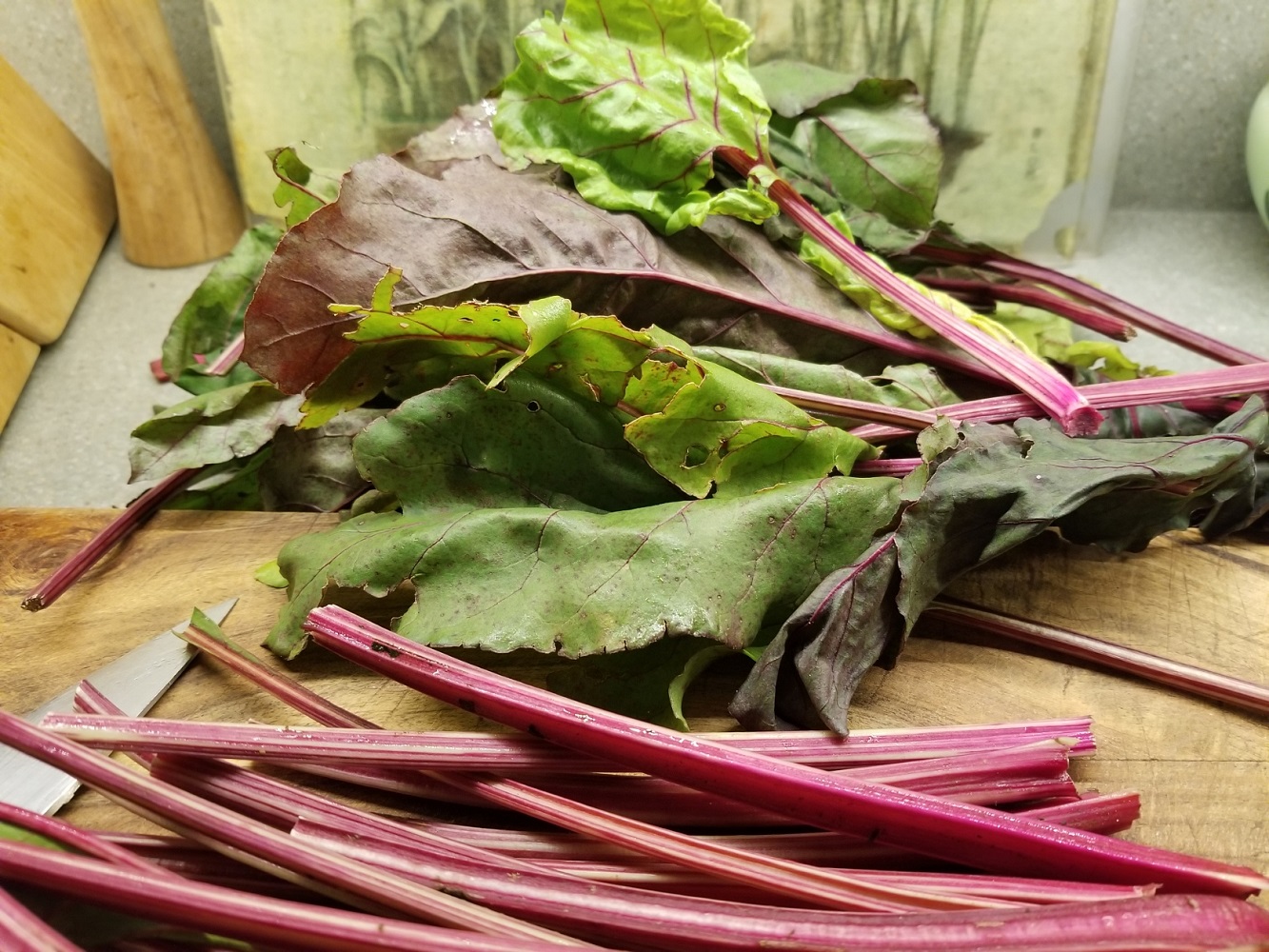 Beet Greens with Apples