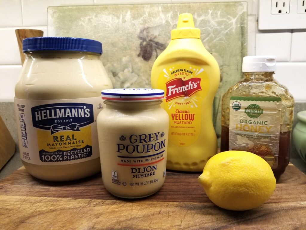 Don't forget the mayo or the Dijon when making Honey Mustard Sauce