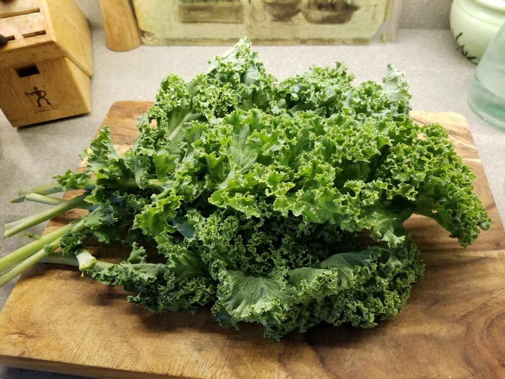 raw kale for future saute