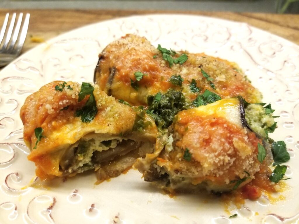 Take a bite of this Eggplant Rolatini.