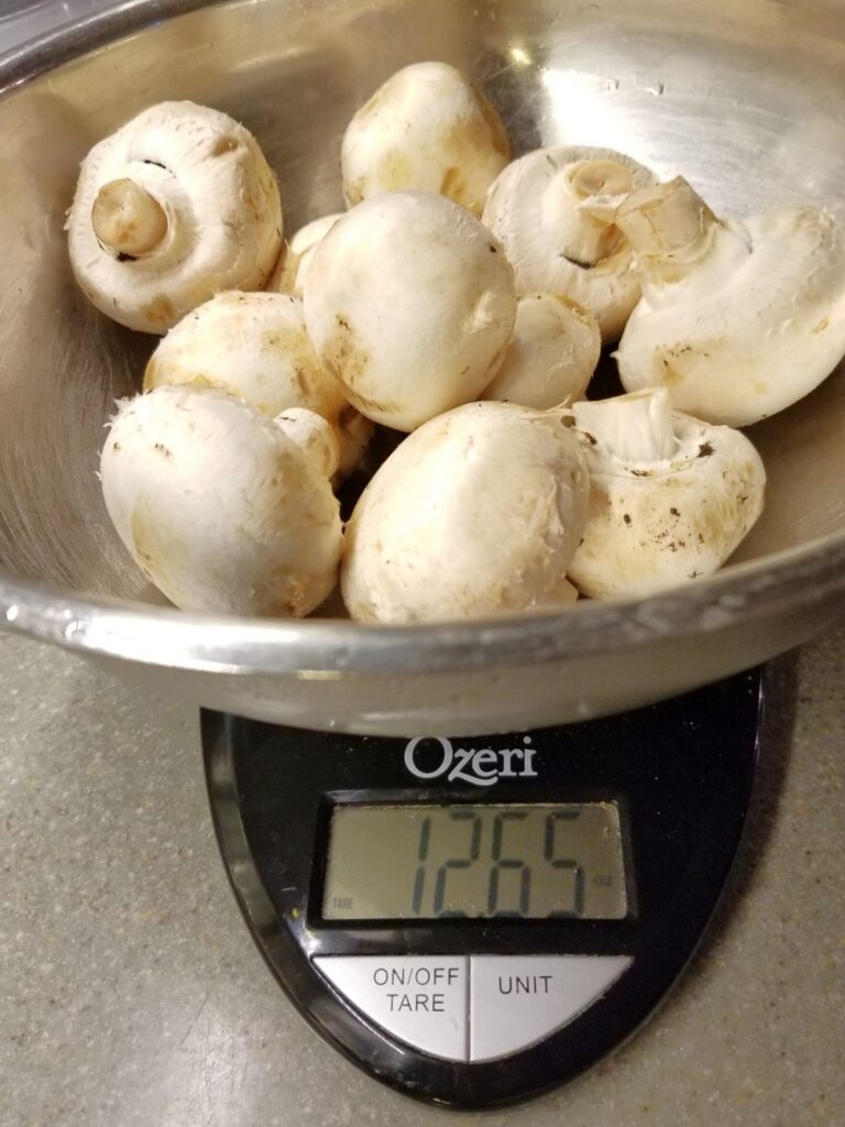 Fresh Mushrooms for filling Mushroom Ravioli