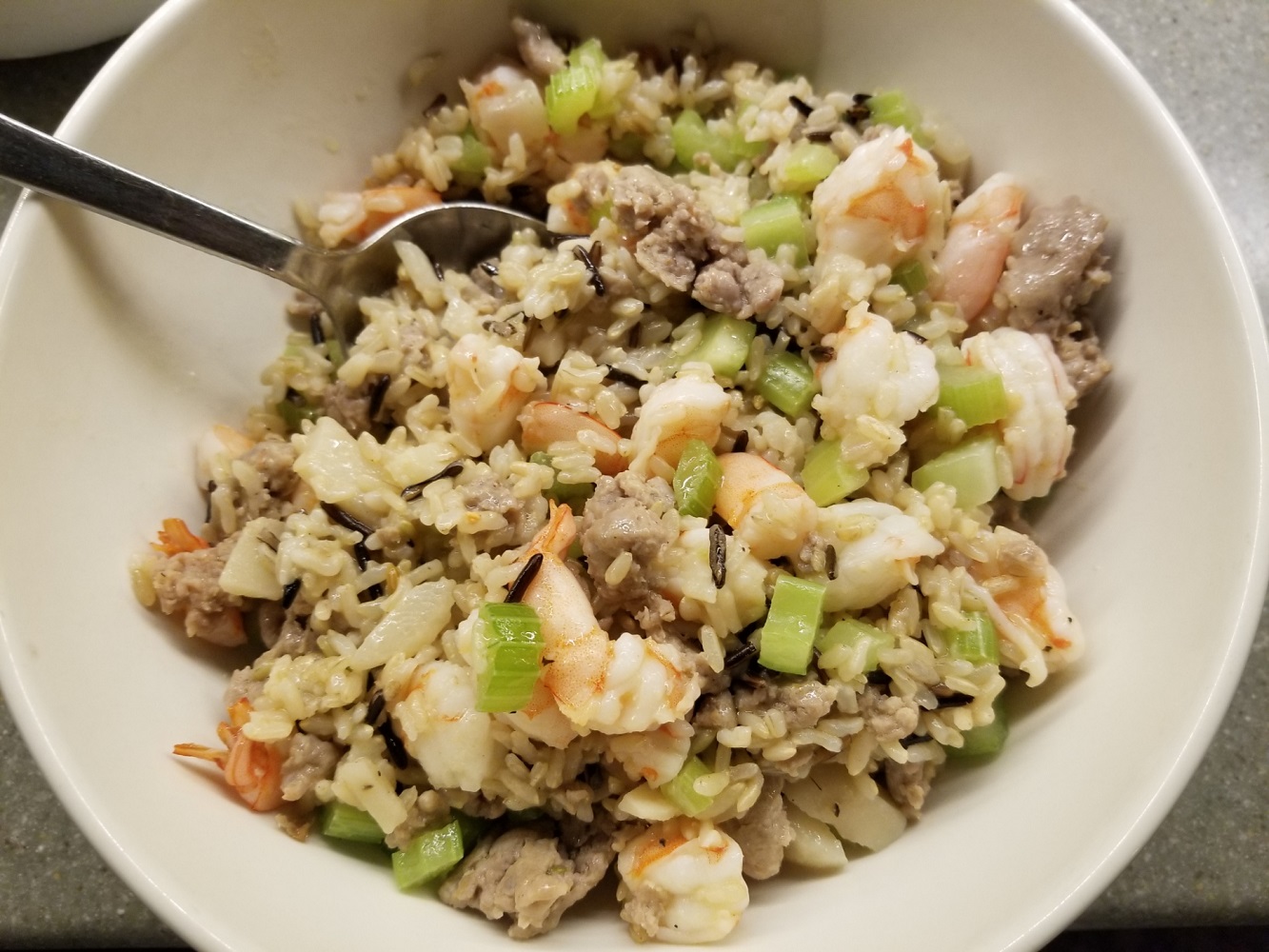 Shrimp, Sausage, and Wild Rice Salad