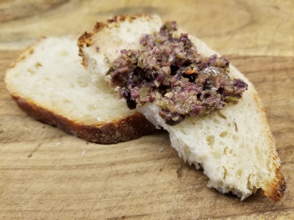 Olive Tapenade on sourdough