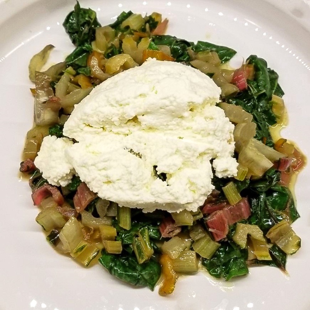 Swiss Chard with Spiced Butter and Ricotta