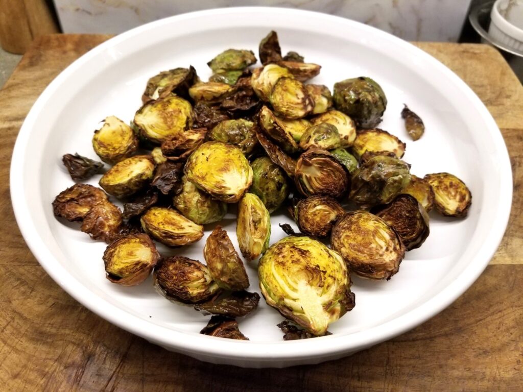 Air-Fried Brussels sprouts