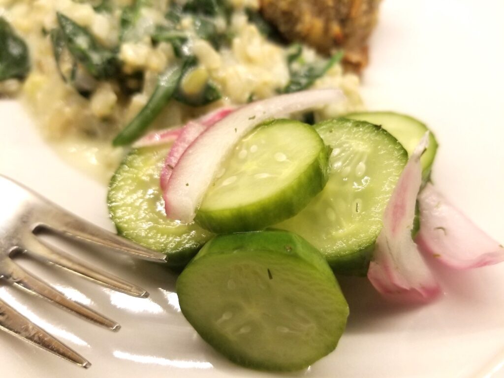 Cucumbers and Onions