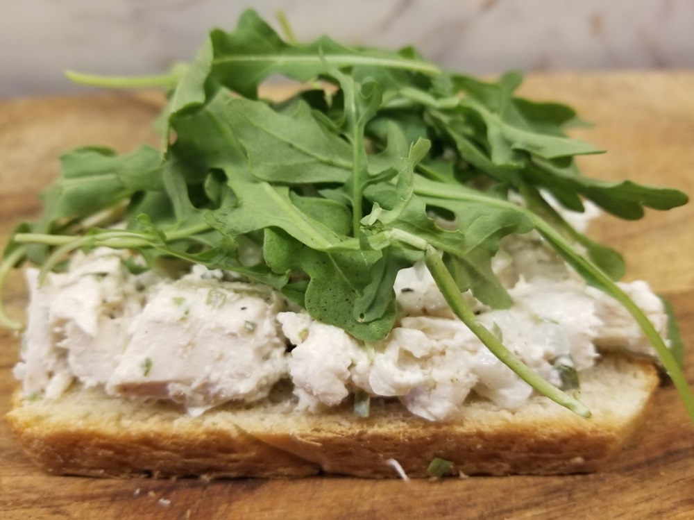 Sourdough Pullman Loaf open-faced sandwich