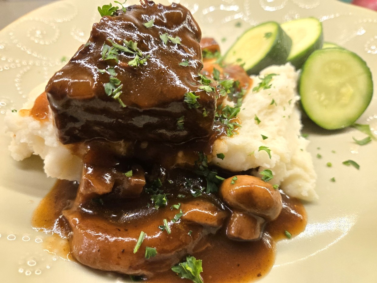 Chuck Roast and Mushroom Braise