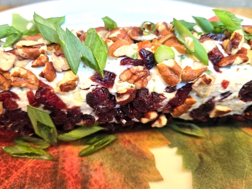 Cranberry Scallion Cheese Log