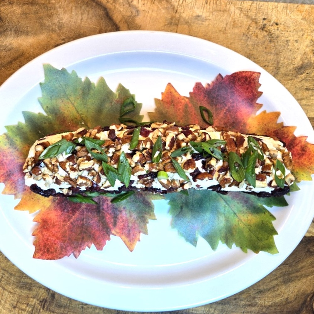 Cranberry Scallion Cheese Log