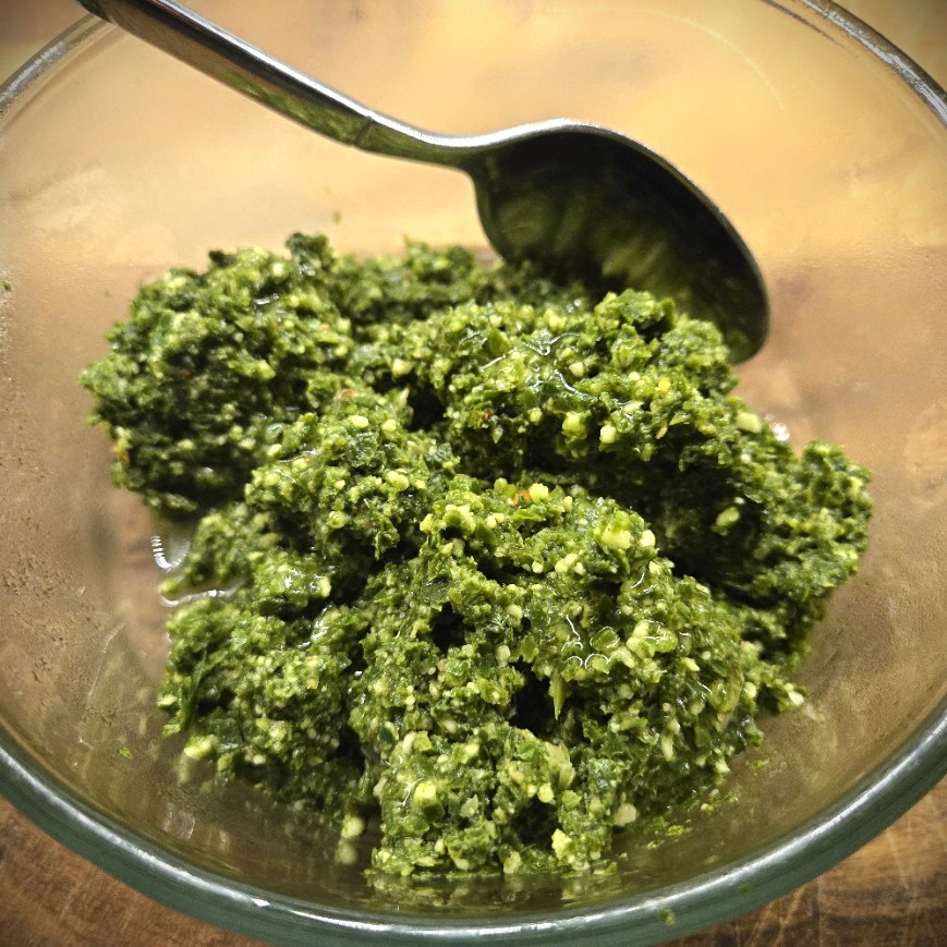 Collard Green Olive Pesto