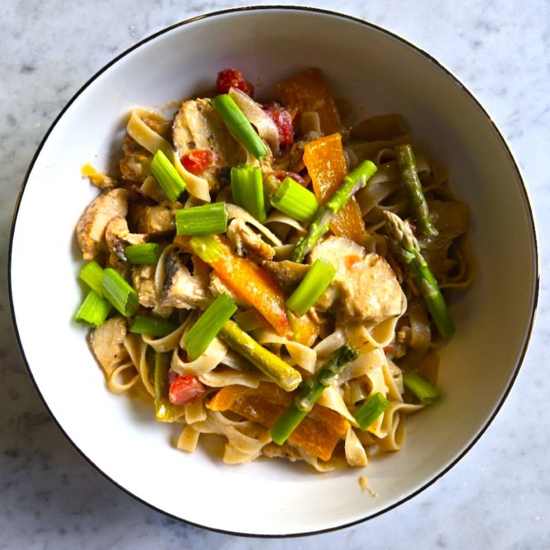 Creamy Cajun Chicken Tagliatelle