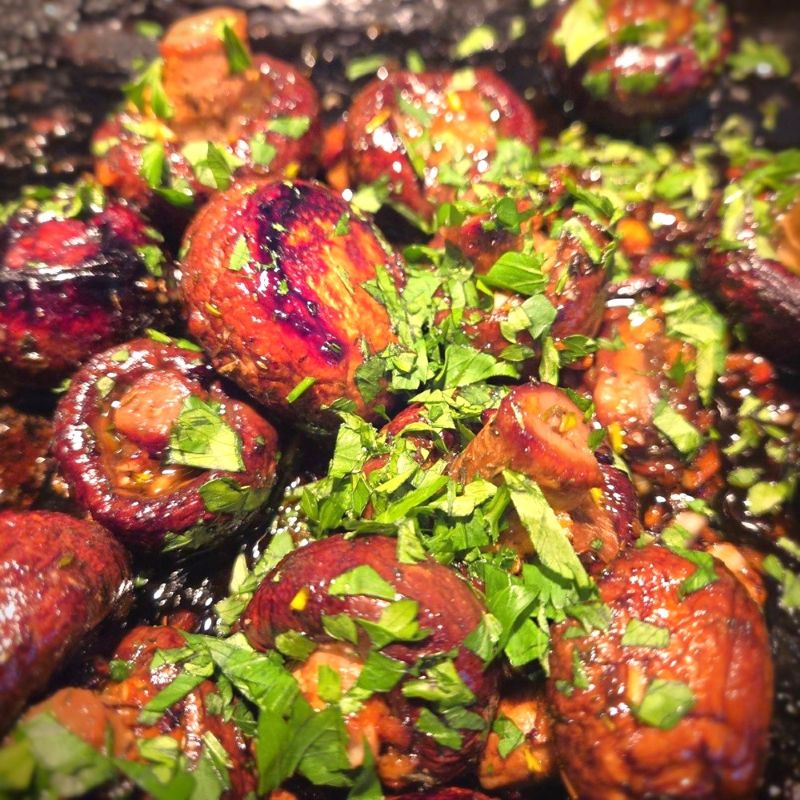 Balsamic-Glazed Mushroom Caps